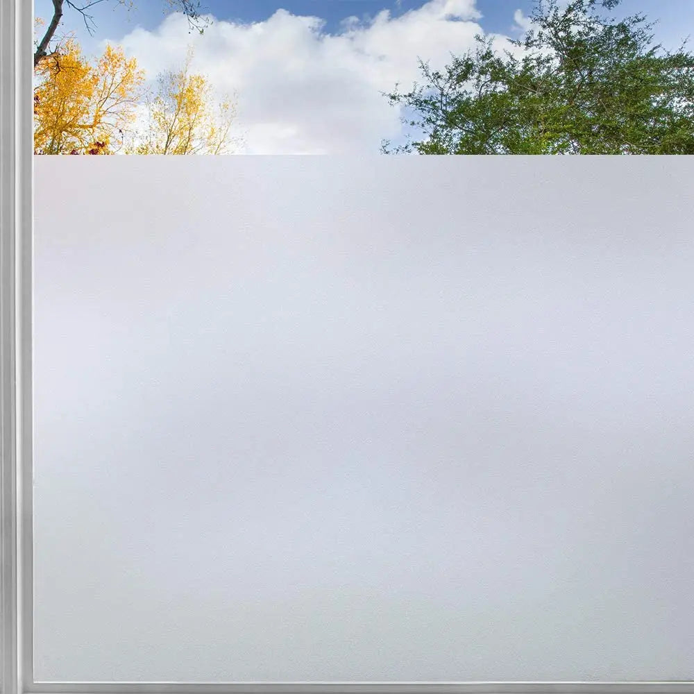 Frosted Window Film Privacy Opaque Non Adhesive Static Glass Stickers for Home Bedroom Bathroom Matte Thermal Windows Rolls