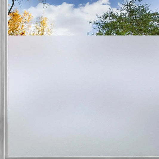 Frosted Window Film Privacy Opaque Non Adhesive Static Glass Stickers for Home Bedroom Bathroom Matte Thermal Windows Rolls