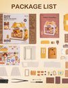 Food Box Shop Rolife Miniature Doll House DIY Miniature House Kit Diorama House Building Set with LED Room