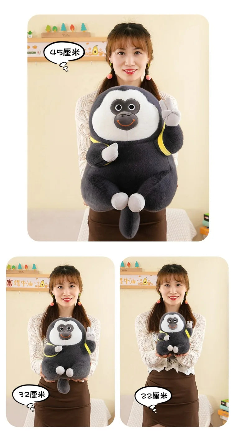 Ugly Cute Monkey Plush Stuffed Doll Banana Pillow Toy