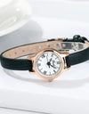 Classic Simple Women Watch Roman Numeral Dial Luxury Rose Gold Watch Case Office Lady Slender Wrist watch