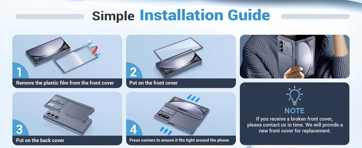Big Stand For Z Fold 5 Case with Slide Camera Cover Built-in HD Screen Protector Full Body Heavy Duty Shockproof Slim Phone Case