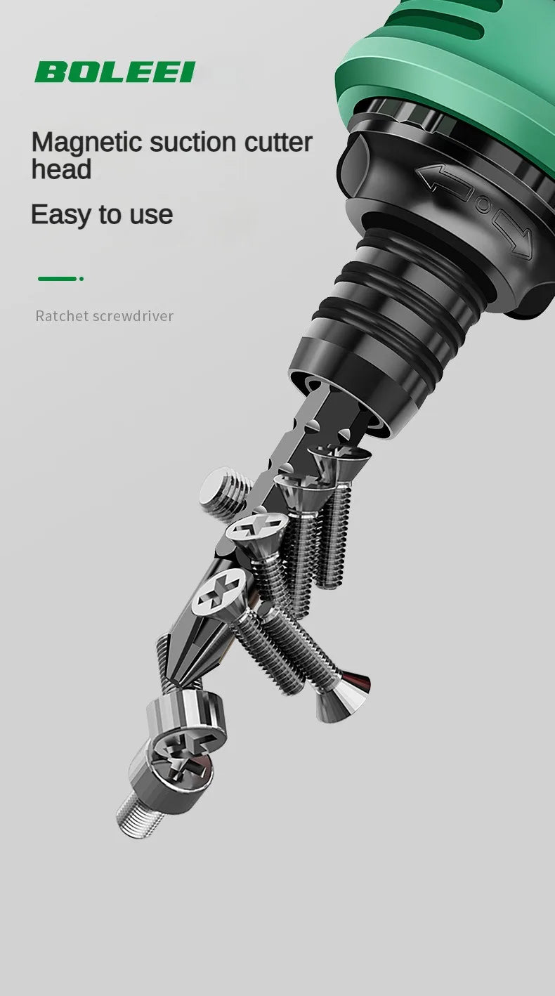 High quality ratchet screwdriver set with multifunctional adjustable inner cross shaped triangular plum blossom shaped screwdriv