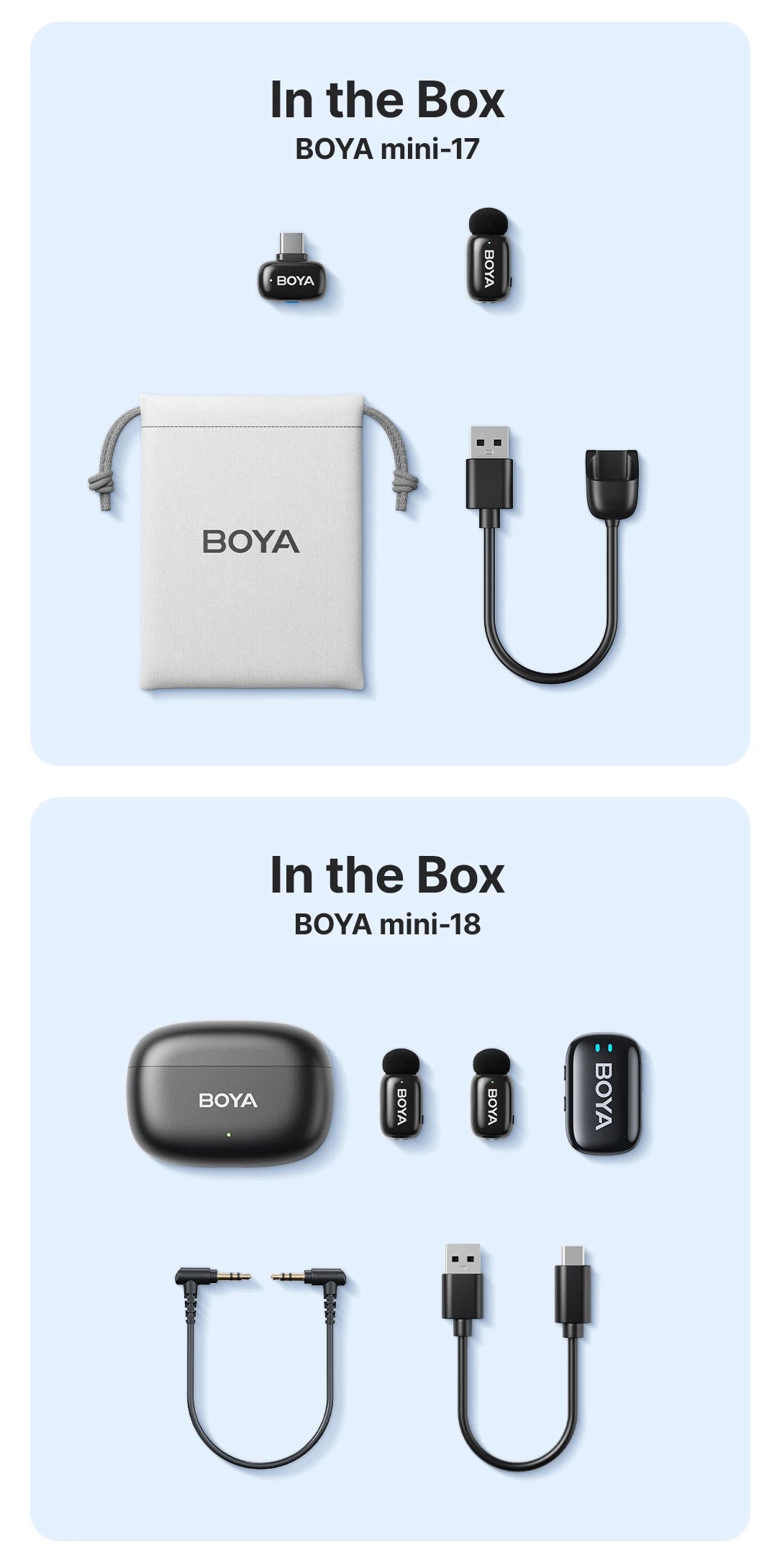 Mini Wireless Lavalier Microphone for iPhone 15/16 Series Android Type-C Smartphones Mirroless Cameras Video Recording