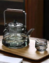 1000ml Lotus Shape Heat-resistant Glass Teapot With Tea Strainer Infuser  Steaming and Boiling Flower Puer Kungfu Beam Tea Pot