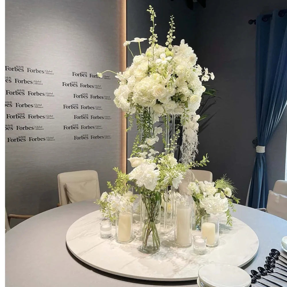 Wedding Centerpieces Acrylic Vases Flowers Stand for Birthday Party Tables Decorations Window Display Rack Cake Stand Home Decor
