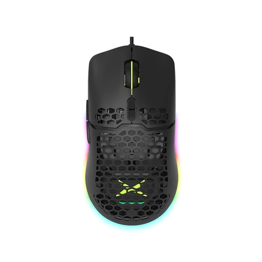 RGB Gaming Mouse 67g Lightweight Honeycomb Shell Ergonomic Mice with Soft rope Cable For Computer Gamer