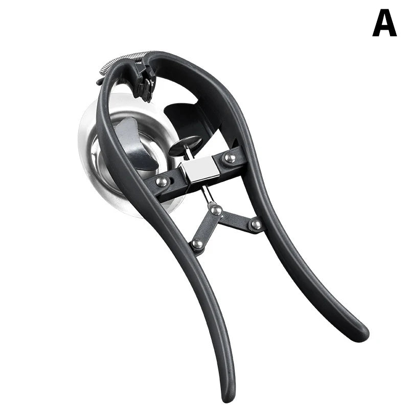 Stainless Steel Egg Cracker & Separator – Handheld Egg Opener with Yolk White Separator Tool