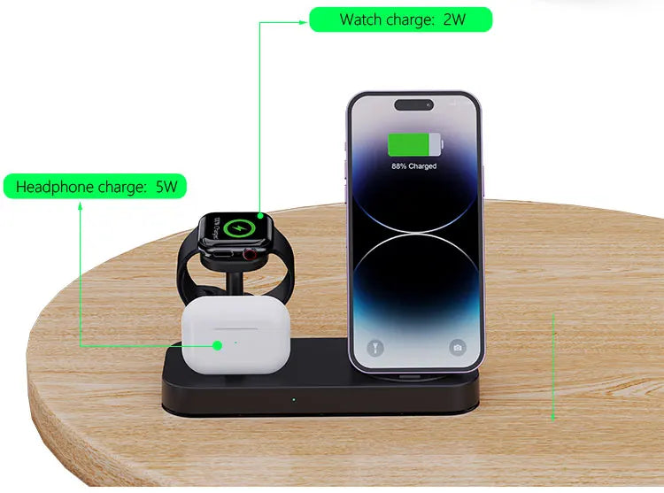 4-in-1 desktop wireless charger