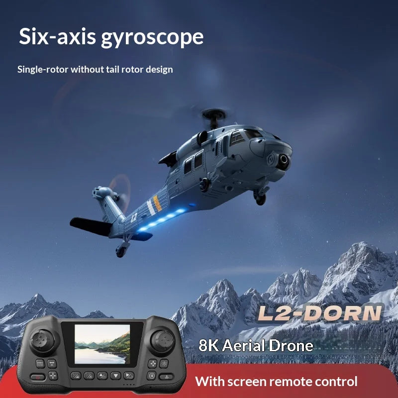 Remote Control Military Helicopter With Camera And Screen