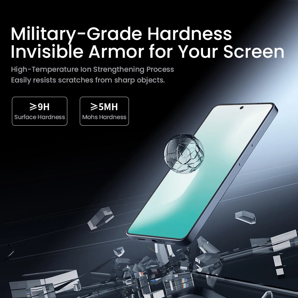 AR Anti-Reflection 9H Tempered Glass Screen Protector for Samsung Galaxy S26 Ultra – 3D Arc Edge Front Film with Auto Installation Tool