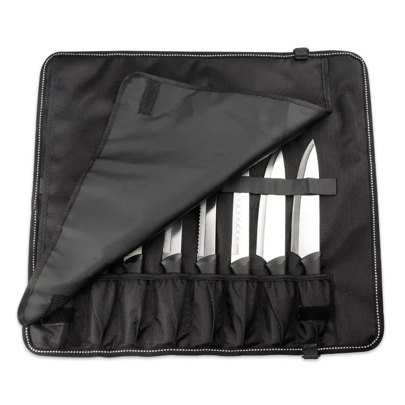 Chef Knife Roll Bag Nylon Cook Kitchen Slicing Santoku Japanese Knife Storage Pocket Portable Picnic Carry Case