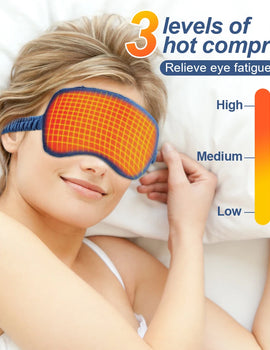 Infrared Hot Compress Eye Massager Relief Fatigue Reduce Dark Circles Eye Bags Timing Sleep Shading Electric Heating Eye Mask