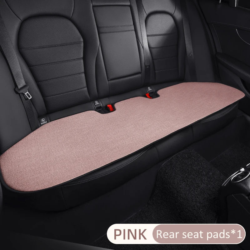 Karcle Car Seat Cover Linen Cotton Car Seat Cushion Soft Universal Auto Seat Cushion Chair Protector Auto Seats Cover Office Pad