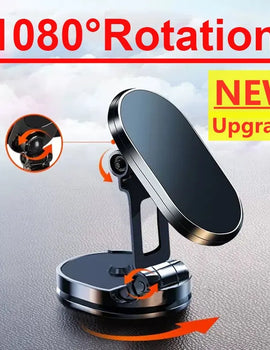 1080 Magnetic Car Phone Holder Magnet Smartphone Support GPS Foldable Phone Bracket in Car For iPhone 14 13 12 11 Samsung Xiaomi