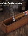 Cigar Ashtray Wooden Ashtrays Smokers Outdoor Home Office Decoration Useful Ashtray Portable Travel Ashtray Smoking
