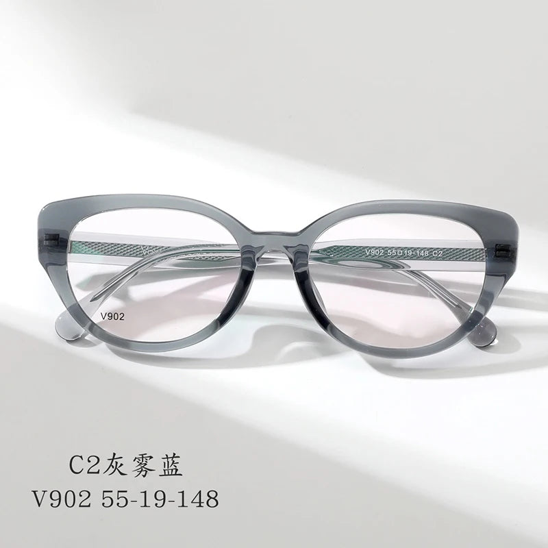 Cat Eye Butterfly Eyewear Fashion Retro Eyeglasses Luxury Acetate Optical Prescription Frames