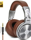 Wired HiFi Headphones Professional Studio DJ Headphones With Mic Over Ear Hi-Res Headset Monitoring For AMP Guitar Phone