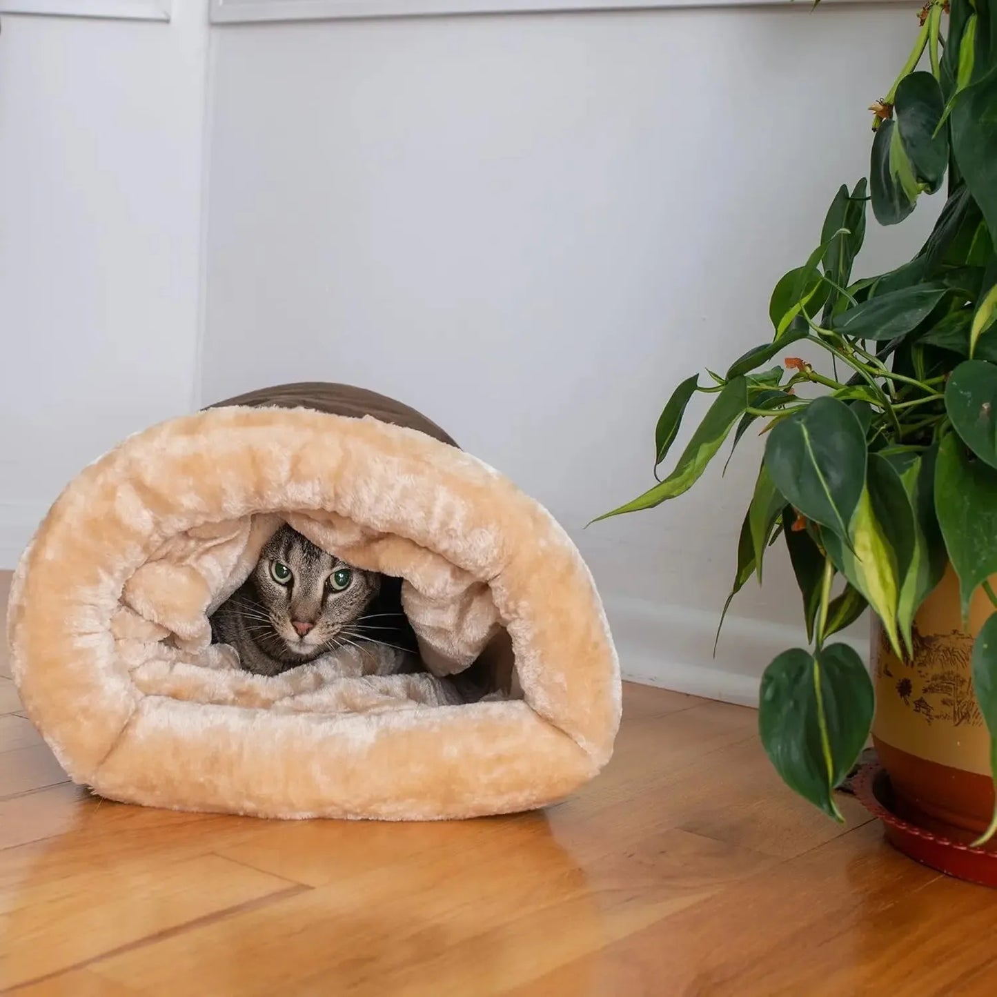 Corduroy Pet Bed House for Cats and Small Dogs