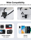 Magnetic Silicone Collar Bracket POV View Mount with Phone Clamp for GoPro Action Cameras / Phones