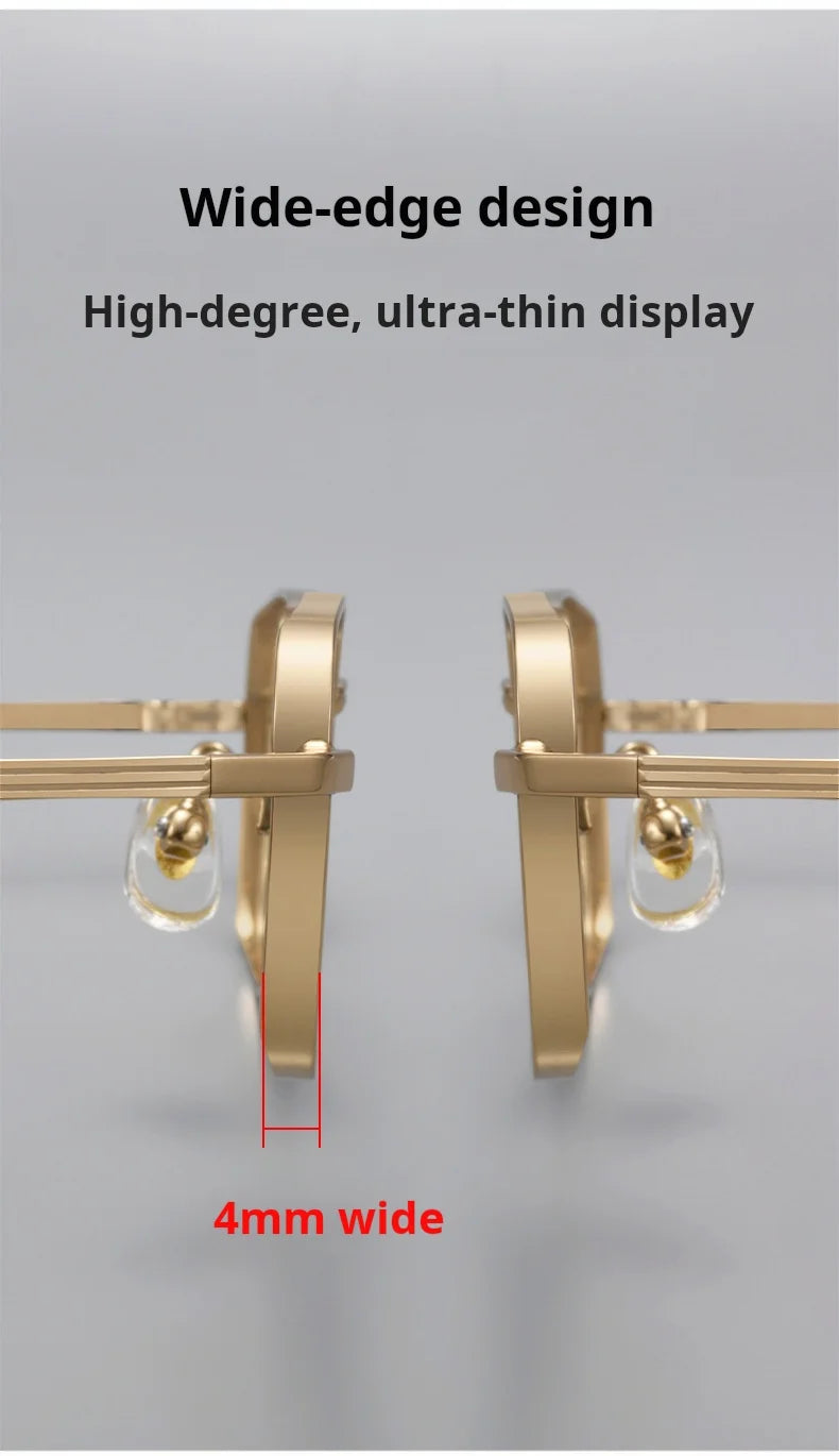 Small Square Lightweight Titanium Eyeglasses Frames
