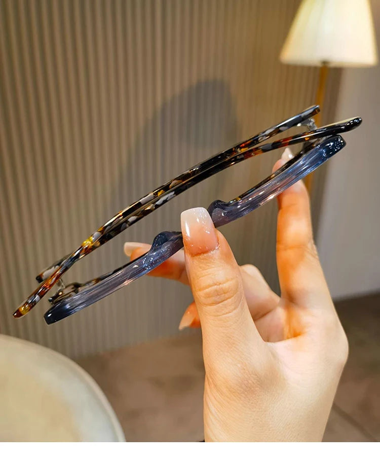 Luxury Acetate Spectacle Frame Fashion Retro Square Eyeglasses Optical Prescription Frames