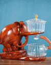Heat-resistant Glass Teapot With Base Creative Tea Set Elephant Shape Automatic Tea Set Pu'er Oolong Teapot And Cup Set