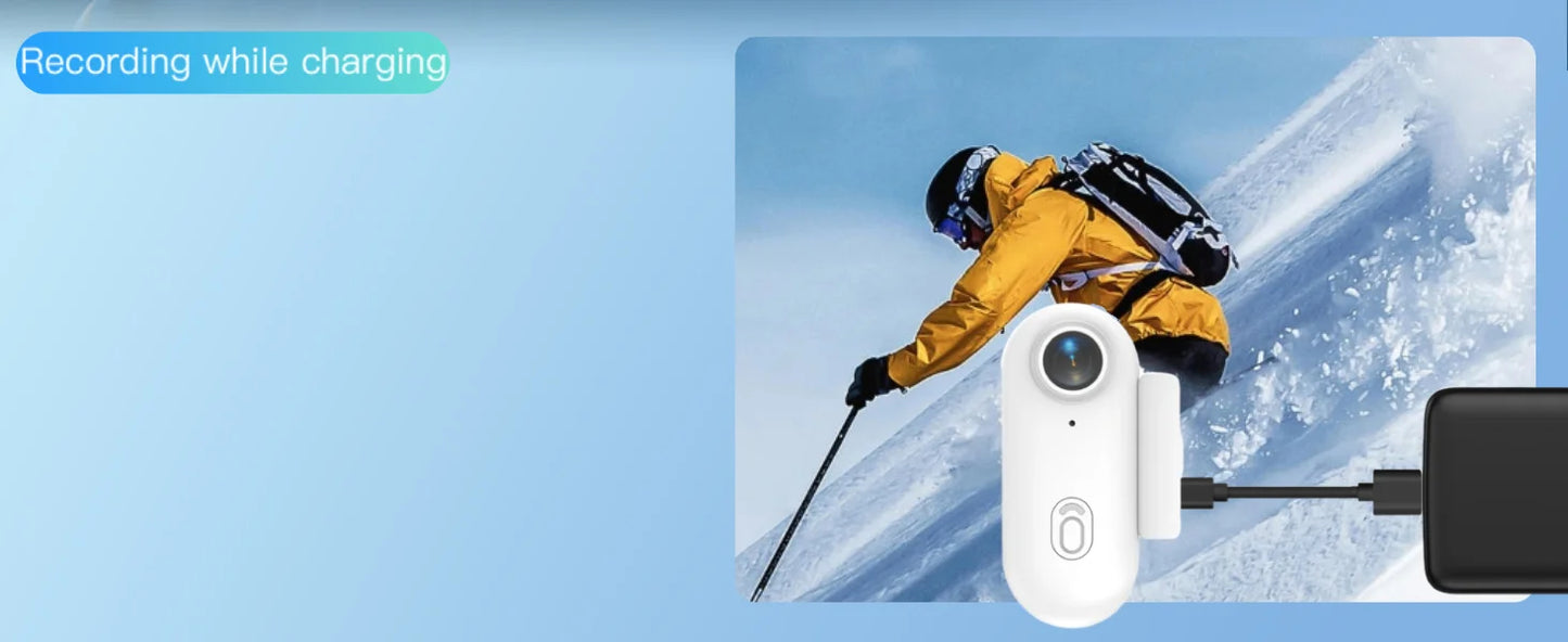 Mini 4K Wearable Action Camera with WiFi and Waterproof Housing