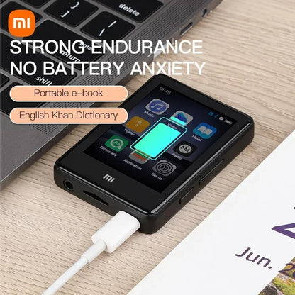 XIAOMI S18 MP4 Bluetooth Player 2.4 Inch Touch Screen Portable HiFi Stereo Music E-book Learning MP3 Walkman Built-in Speaker