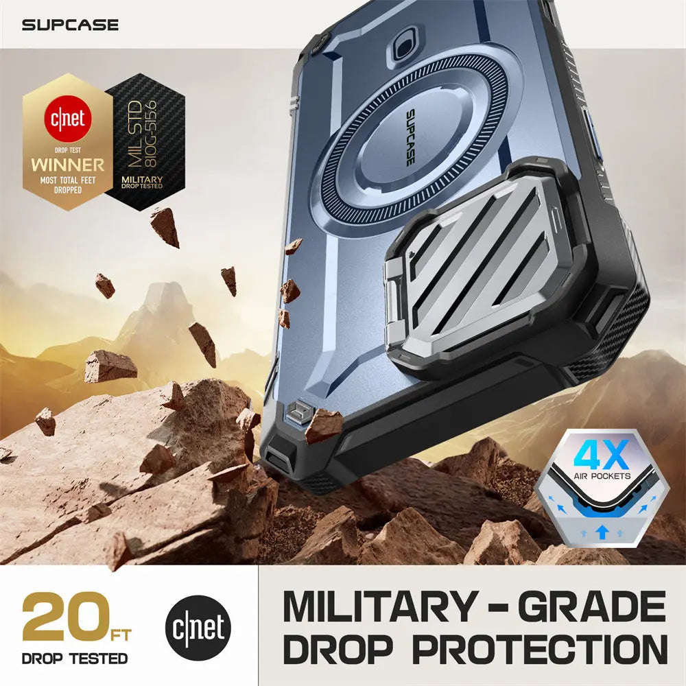 For iPhone 16 Case 6.1" 2024 UB Mag XT Heavy Duty Rugged Strong  Phone Case with Camera Cover Kickstand