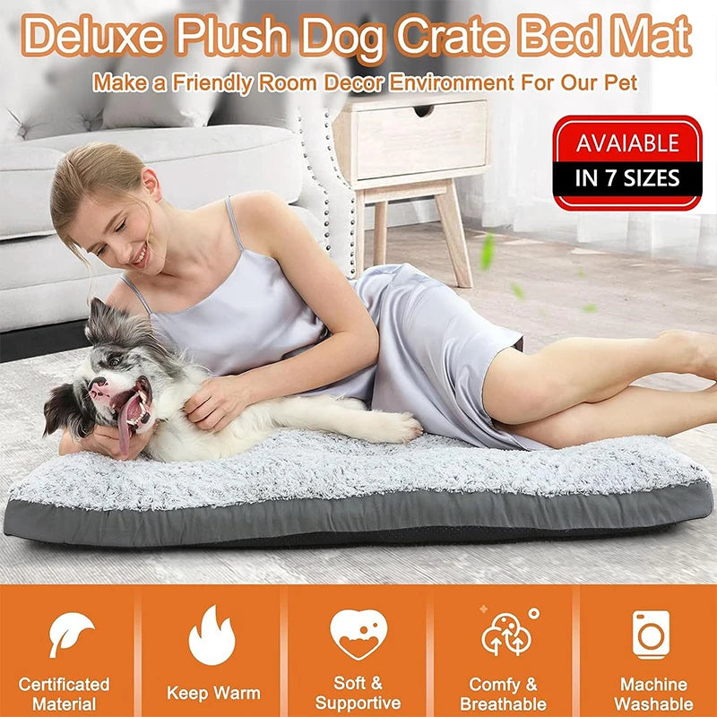 Fluffy Plush Pet Bed Sofa for Dogs and Cats