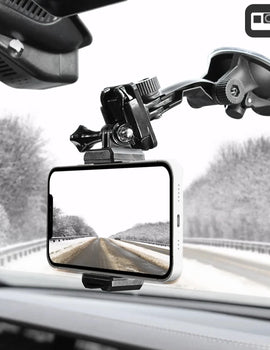 for Go Pro 11 10 Accessories Mobile Phone Car Bracket Glass Suction Cup for Insta360 X3 One X2 for SJCAM DJI OSMO Action