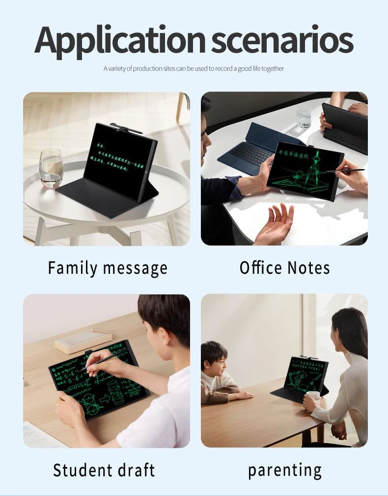 11.5 inch LCD Drawing Board for Work study Full Screen Superfine Handwriting megnet clear Writing Tablet Pad with Leather Case