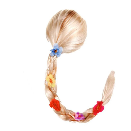 Girl Princess Elsa Anna Wig Halloween Party Carnival Disguised Belle Wednesday Mermaid Rapunzel Aurora Snow White Ariel Hair