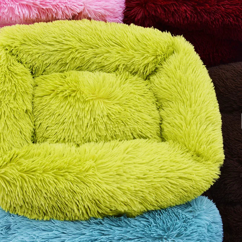 Plush Fluffy Pet Bed Sofa Cushion for Dogs and Cats