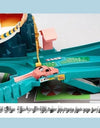 Electric Rail Car Dinosaur Building Parking Lot Adventure Racing Rail Car Toys  Brain Mechanical Interactive Rail Cars