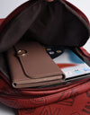 Women's Designer Letter Printing Leather Backpacks Large Capacity Travel Shoulder Bags Totes School Bag
