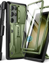 For Samsung Galaxy S23 Ultra Case Full-Body Shockproof Dual Layer Rugged Belt-Clip Case with Front Frame camera Screen Protector