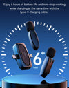 3-in-1 Wireless Lavalier Microphone for iPhone Android PC Computer Camera Real-time Monitoring  Noise Reduction Mic