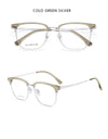 Ultra-light Comfortable Big Eyewear TR90 Pure Titanium Retro Square Optical Prescription Glasses Frame