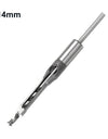 HSS Square hole drill Woodworking Drill Tools Auger Mortising Chisel Drill Set DIY Furniture Square Woodworking drill