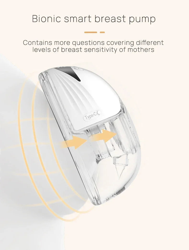 Wearable Electric Breast Pump Wireless Breast Pump Portable Low Noise Handsfree Breast Pump  Feeding Accessories
