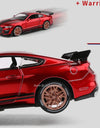 Scale 1:32 Mustang Shelby GT500 F-150 Toy Car Model Alloy Diecast Sound Light Pull Back Vehicle Models Birthday Gifts