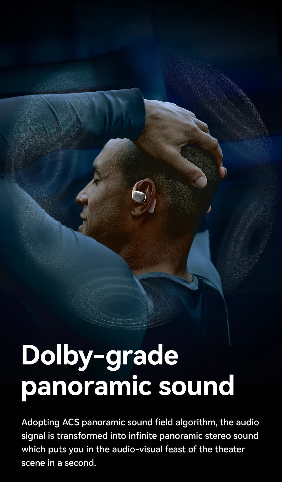 C16S Open Ear OWS Earphones Bluetooth 5.4 Wireless Headphones HiFi Sound Headset APP Control Choice Sports TWS Ear buds