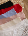 6Pcs/Set Women's Lace Panties Ice Silk Seamless Underwear Woman Lingerie Female Underpants