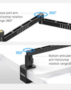 Low Level Microphone Stand 360° Adjustable Foldable Microphone Arm for Live-streaming Video Recording