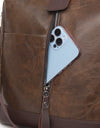 Backpacks PU Leather Travel Back Pack Ladies Large Capacity Shoulder Handbags