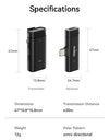 Dual Channel Wireless Mic Microphone for Android iPhone for Live-streaming Video Recording