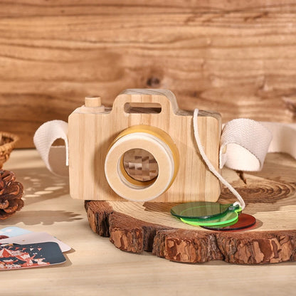 Wooden Camera Puzzle Toy With Cards Montessori Toys For Children Handmade Wooden DIY Presents Baby Room Decoration Outdoor Toy