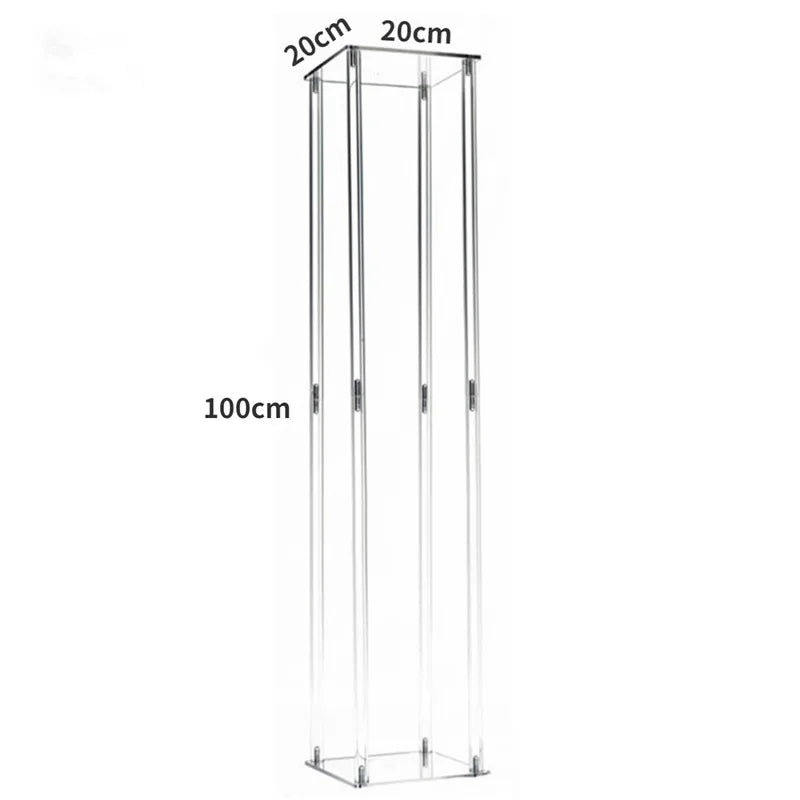 Wedding Centerpieces Acrylic Vases Flowers Stand for Birthday Party Tables Decorations Window Display Rack Cake Stand Home Decor